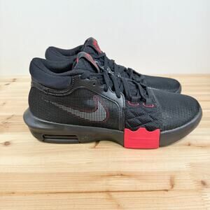 Nike LeBron Witness VIII 8 Mens 9.5 basketball sneakers Black Red FB2239-005